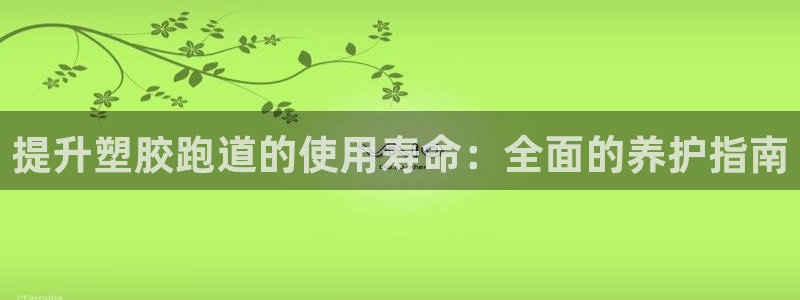 尊龙凯时几百万怎么下：提升塑胶跑道的使用寿命：全面的养护指南