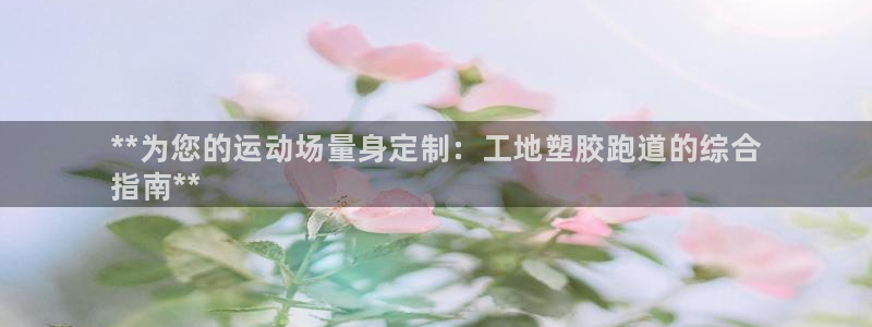 尊龙旗舰app：**为您的运动场量身定制：工地塑胶跑