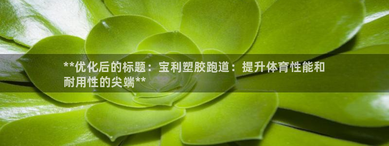 尊龙负面新闻：**优化后的标题：宝利塑胶跑道：提升体