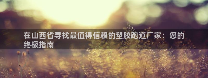 尊龙新版App下载：在山西省寻找最值得信赖的塑胶跑道厂家：您